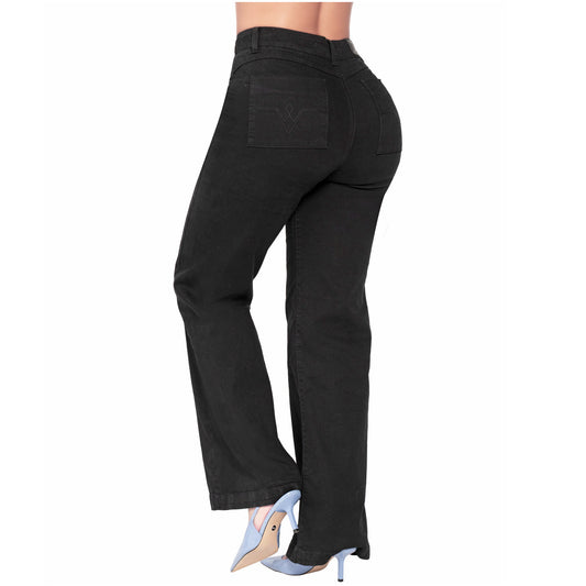 Lowla 242363 - Straight Leg High Waisted White jeans for Women