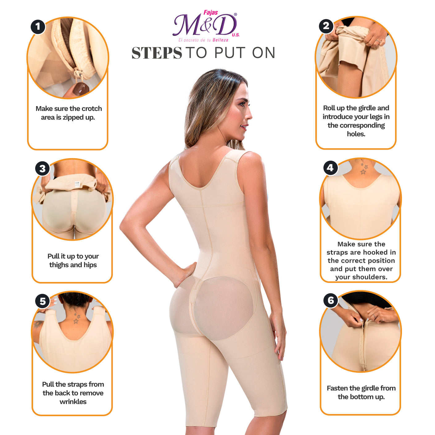 Fajas MYD 0879 - Women's Post-Surgical Full Body Shaper