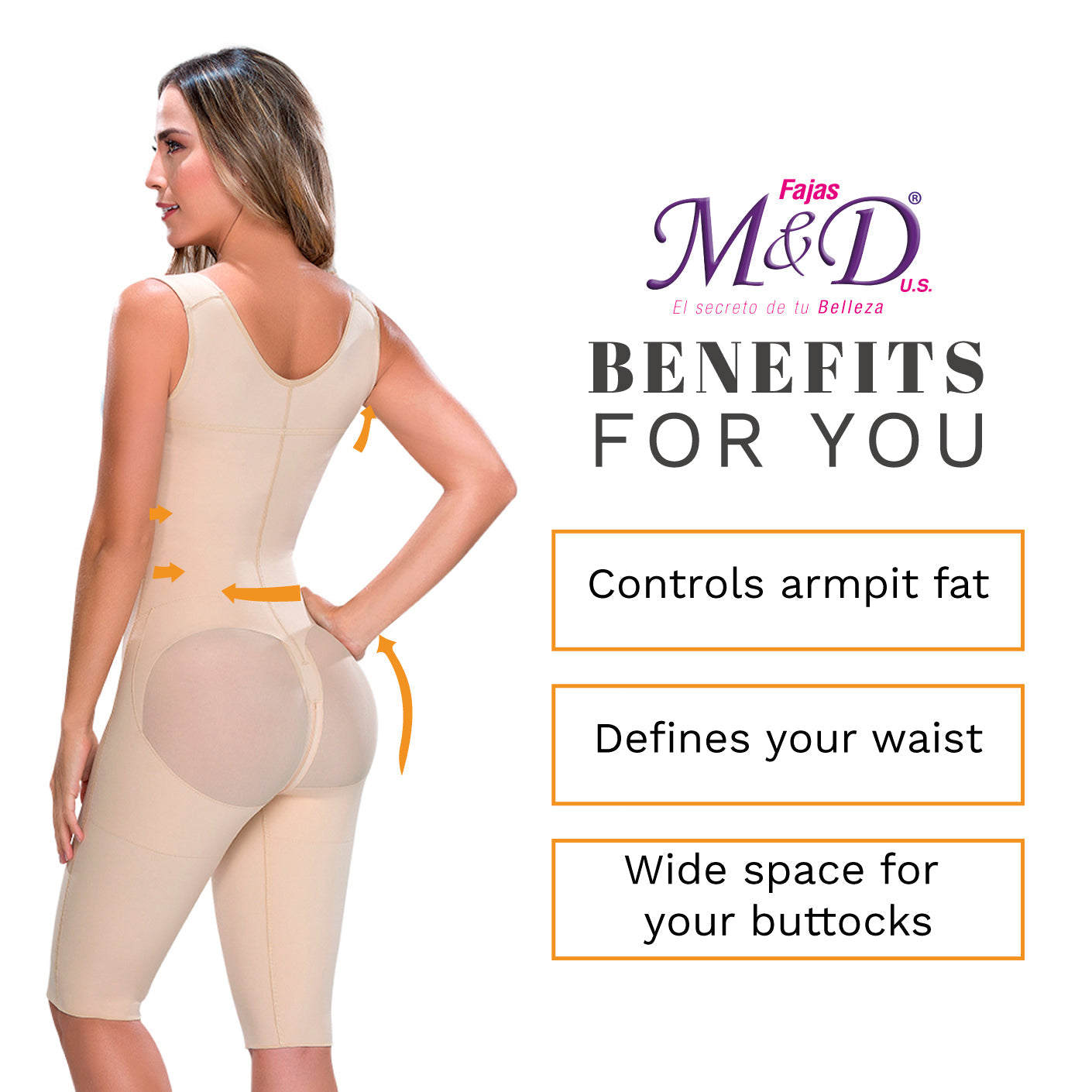 Fajas MYD 0879 - Women's Post-Surgical Full Body Shaper