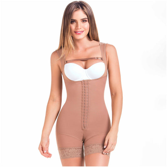 MariaE Fajas FQ105 - Women's Post Surgery Shapewear with Over Bust Strap