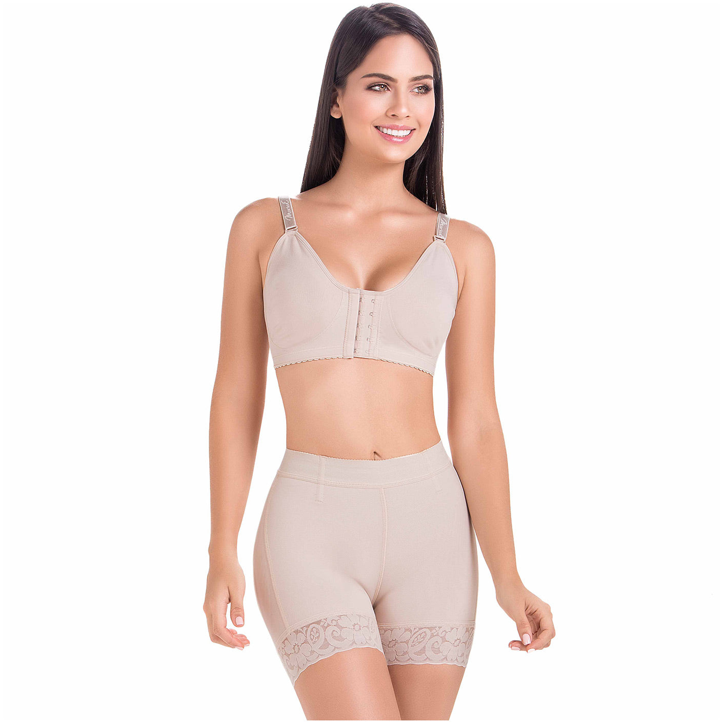 Fajas MariaE FU101 - High-Waisted Tummy Control Shorts for Women