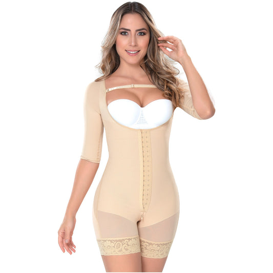 Fajas MYD 0064 - Women's Mid-Thigh Body Shapewear Bodysuit