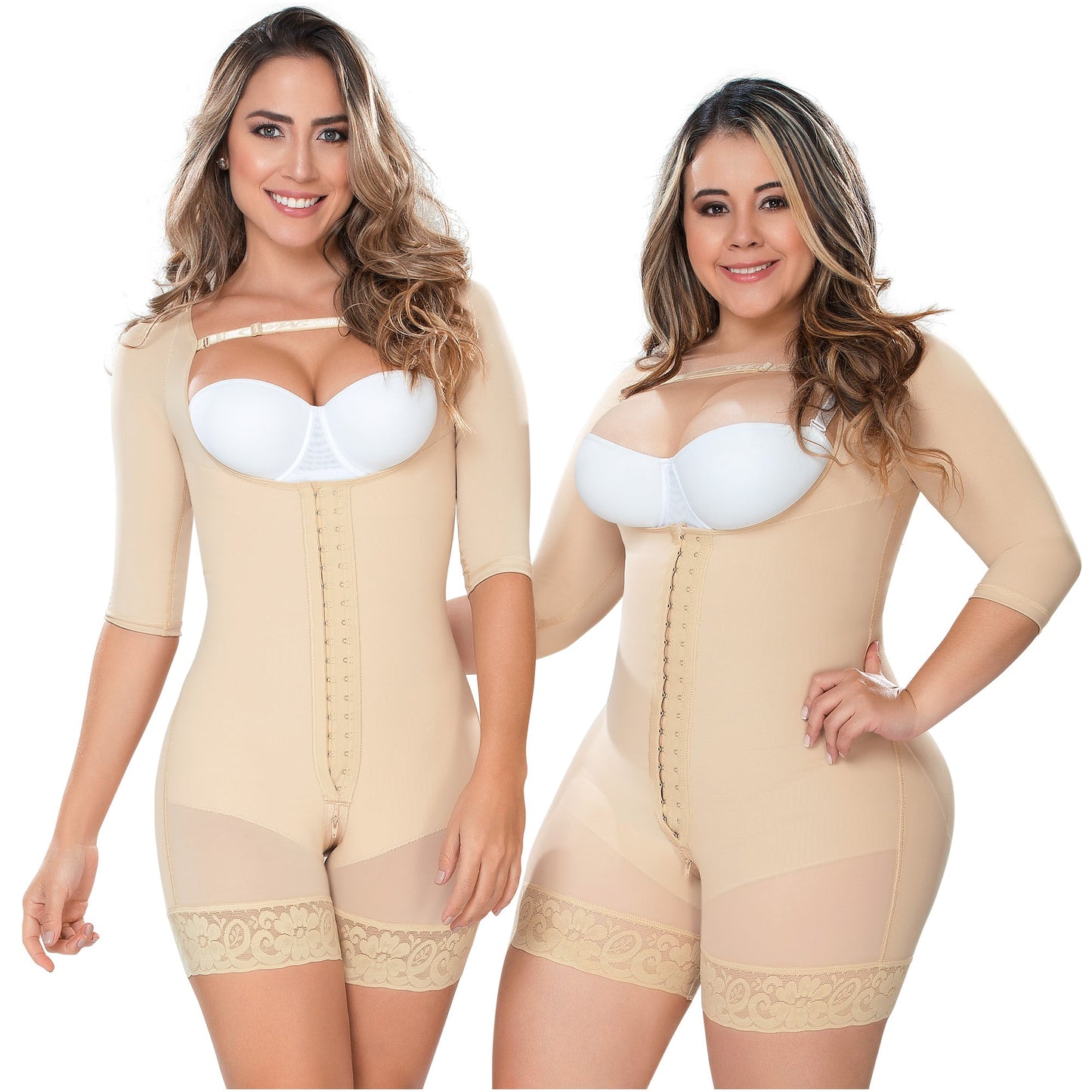 Fajas MYD 0064 - Women's Mid-Thigh Body Shapewear Bodysuit