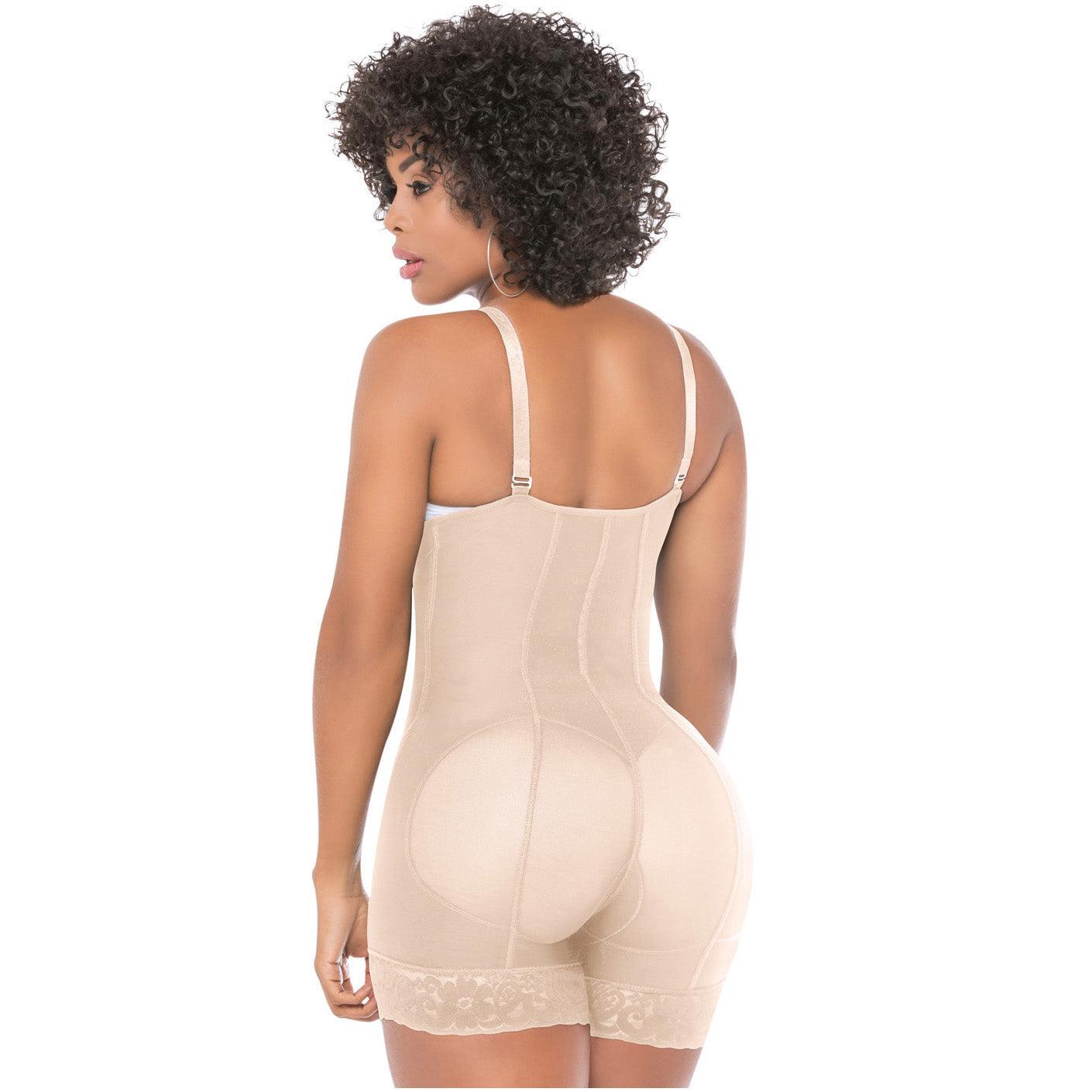 Fajas Salome 0214 - Women's Mid Thigh Strapless Body Shaper for Dresses