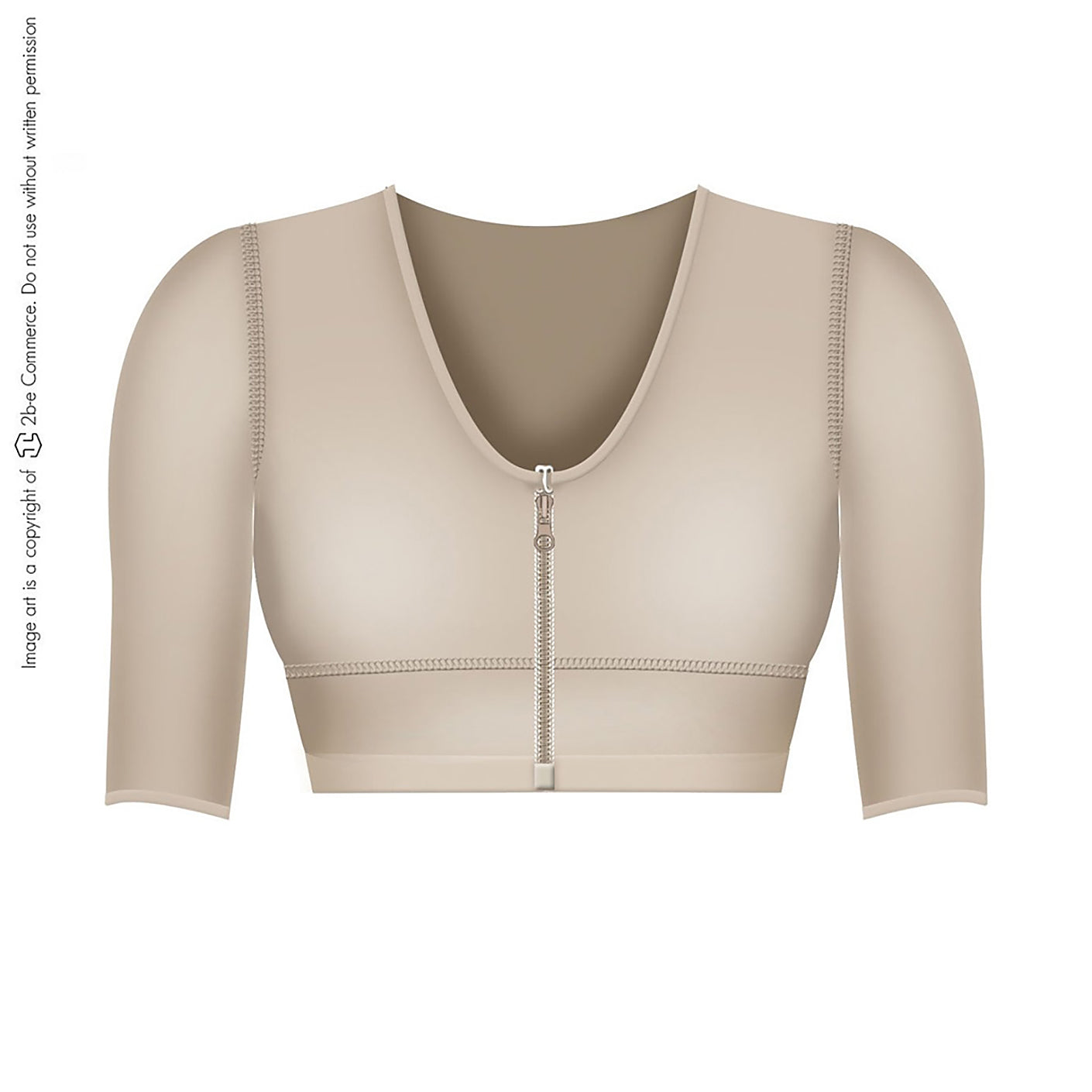 Fajas Salome 0328 - Women's Surgical Breast Augmentation Bra with Sleeves