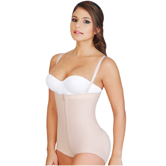 Fajas Salome 0414 - Women's Strapless Butt Lifter Tummy Control Shapewear