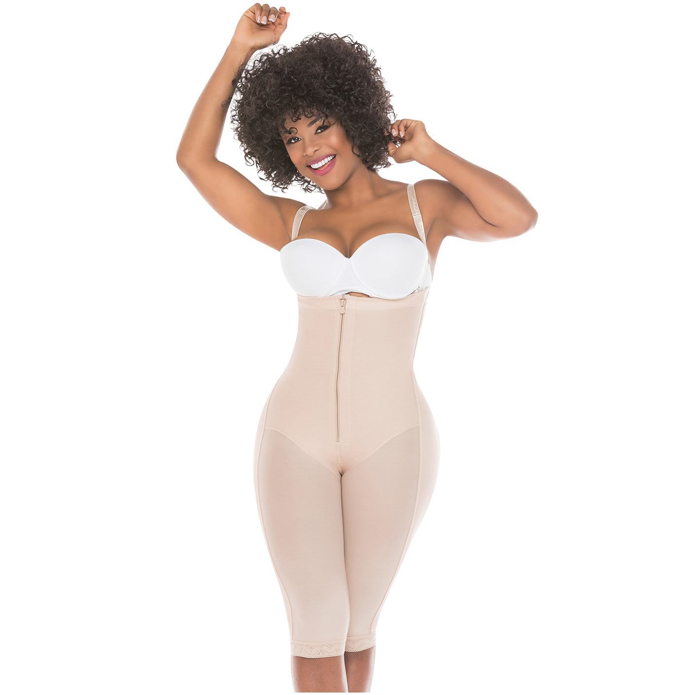 Fajas Salome 0515 - Women's Open-Bust Postpartum Bodysuit