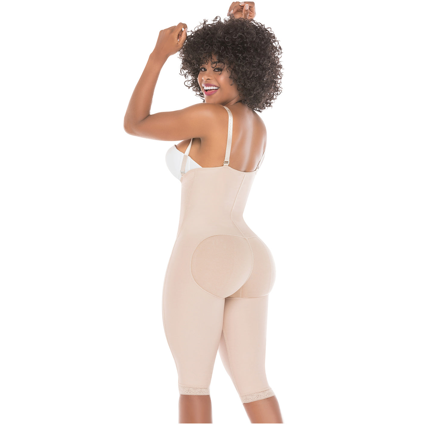 Fajas Salome 0515 - Women's Open-Bust Postpartum Bodysuit