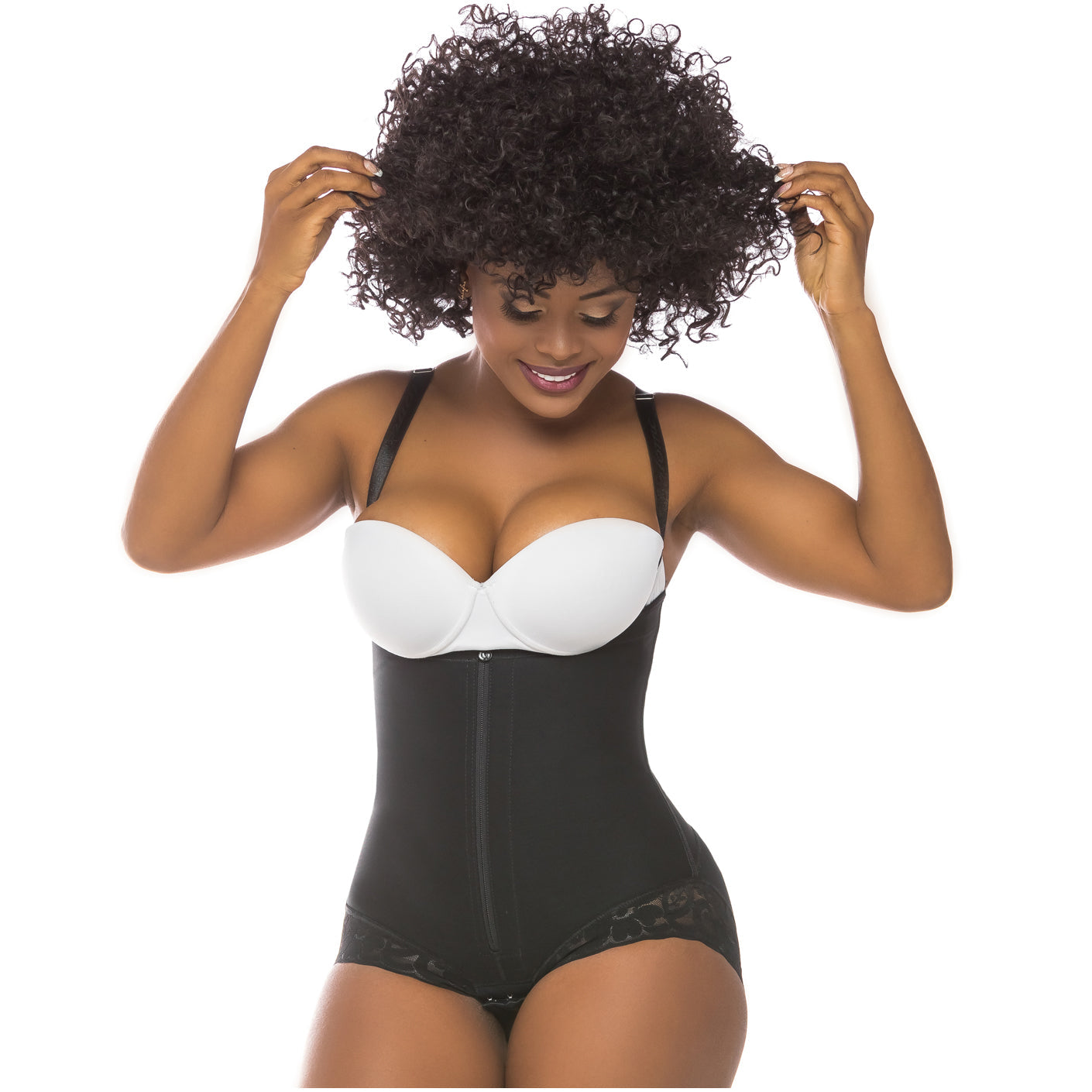 Fajas Salome 0412 - Women's Strapless Butt Lifting Shapewear Girdle for Dresses