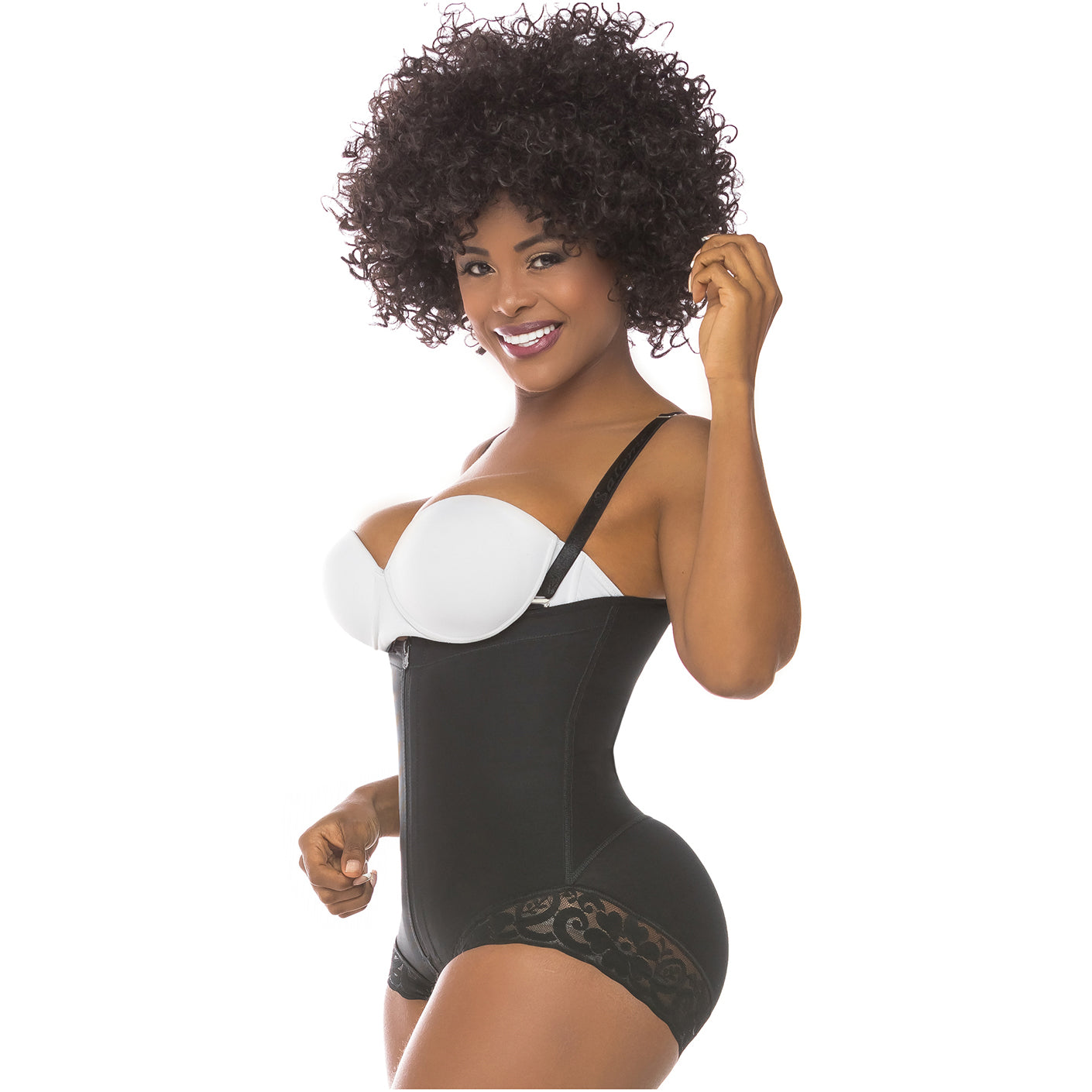 Fajas Salome 0412 - Women's Strapless Butt Lifting Shapewear Girdle for Dresses