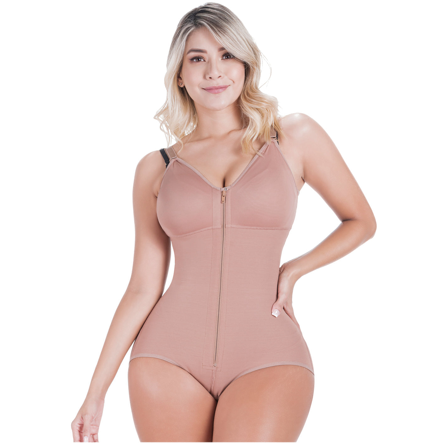 SONRYSE 022ZL - Women's Postpartum Faja after Tummy Tuck Post Surgery Open Bust Panty Shapewear Bodysuit