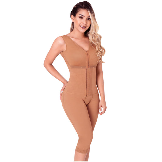 SONRYSE 052 - Colombian Full Body Shaper for Post Surgery with Built-in Bra