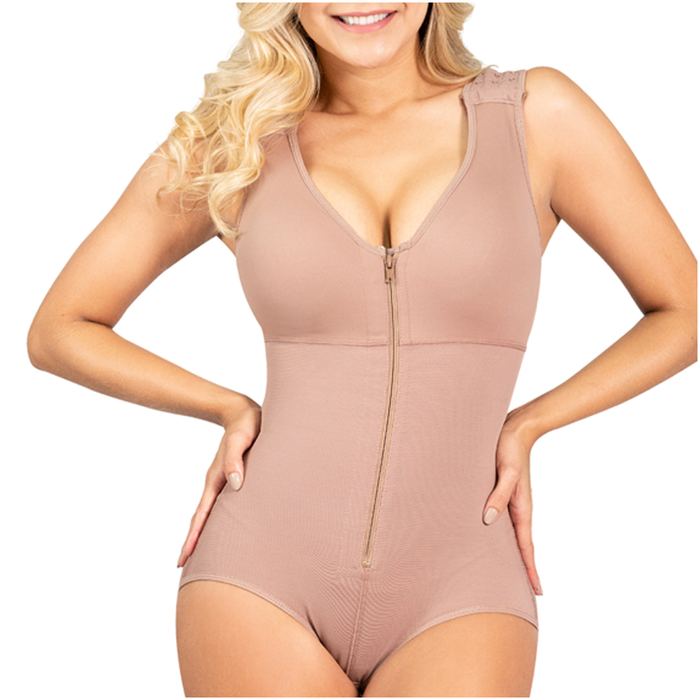 Sonryse 055 - Women's Panty Bodysuit Shapewear with Built-in Bra