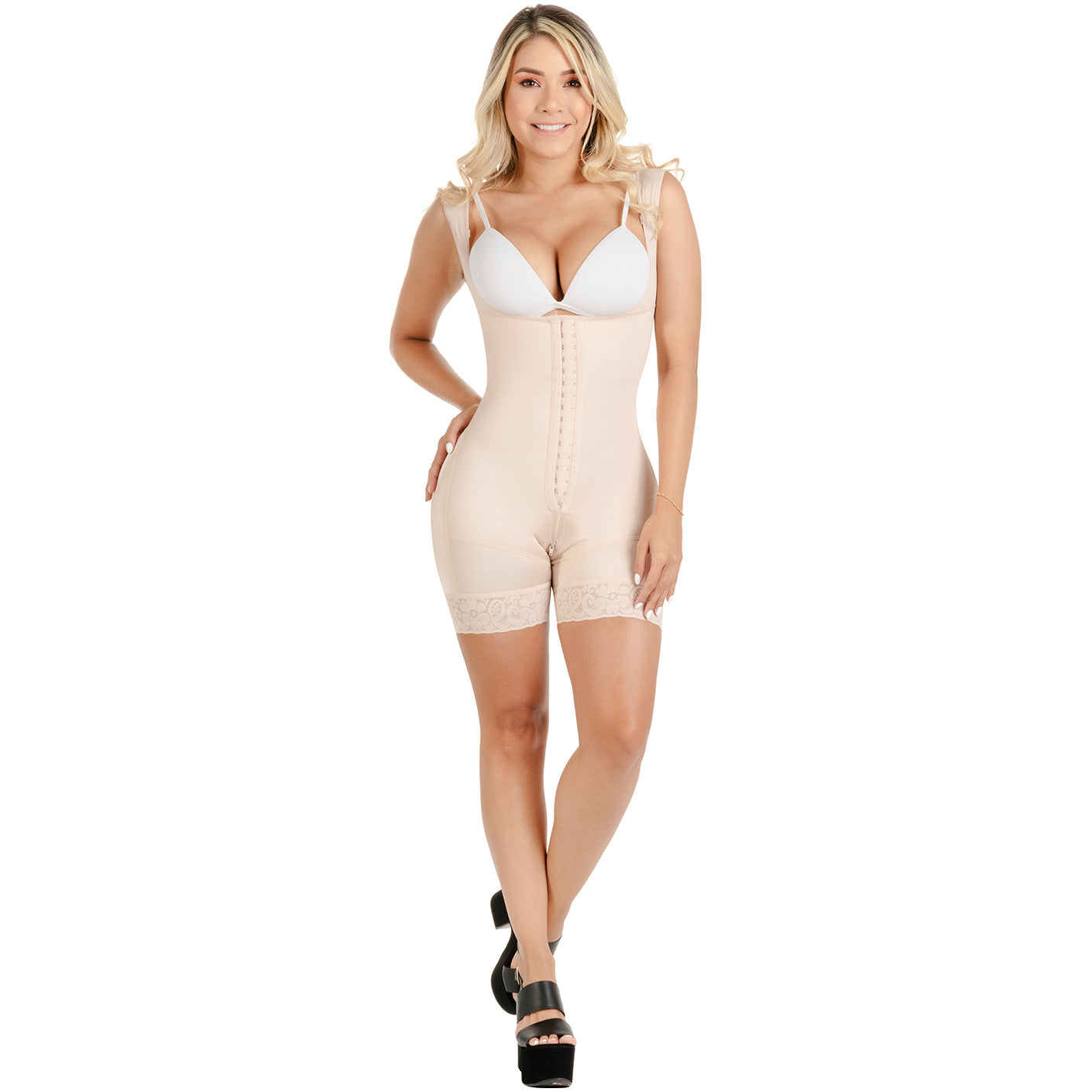 Fajas SONRYSE TR211 - Women's Colombian Shapewear Open Bust Bodysuit