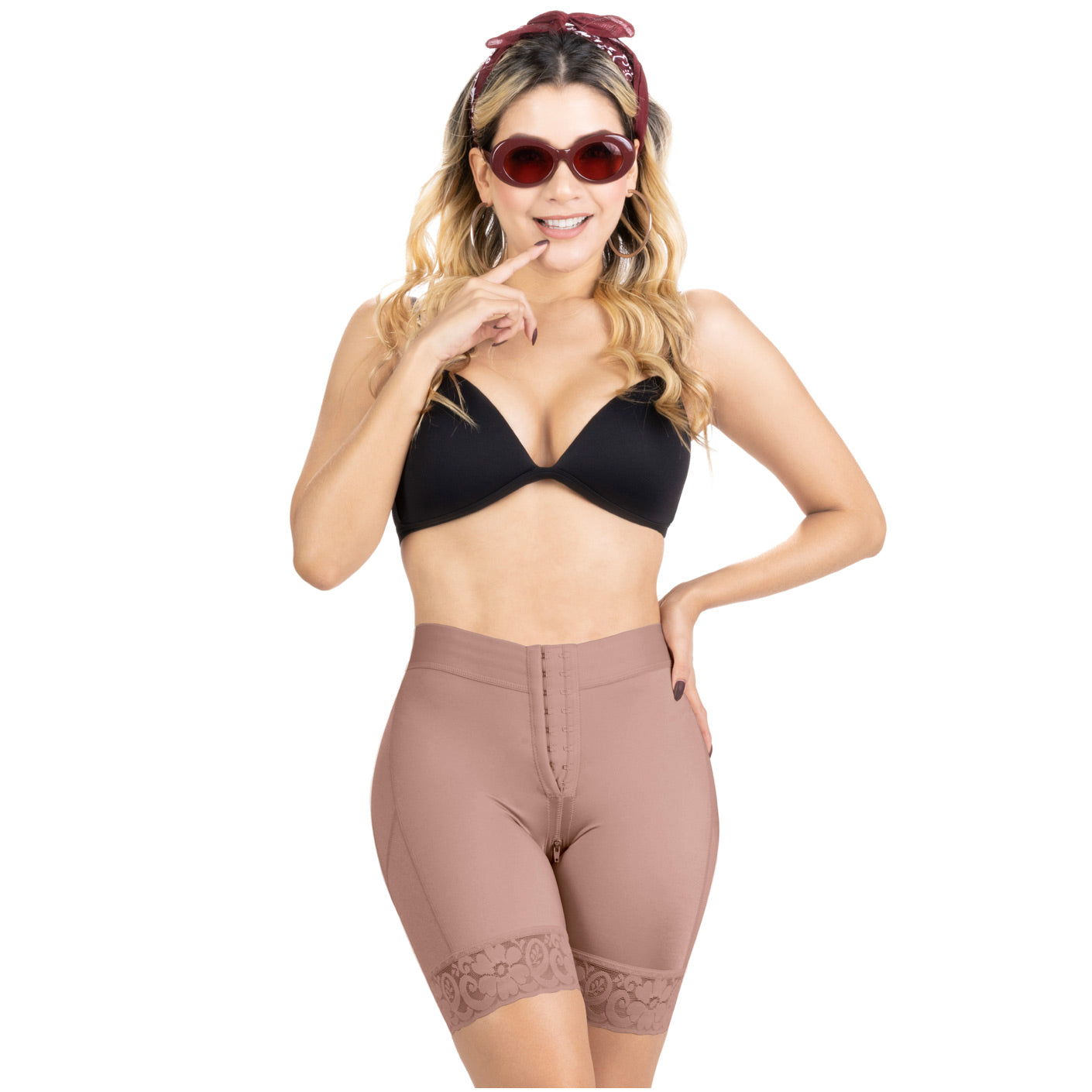 SONRYSE TR71BF - Women's High Waisted Colombian Shaper Shorts