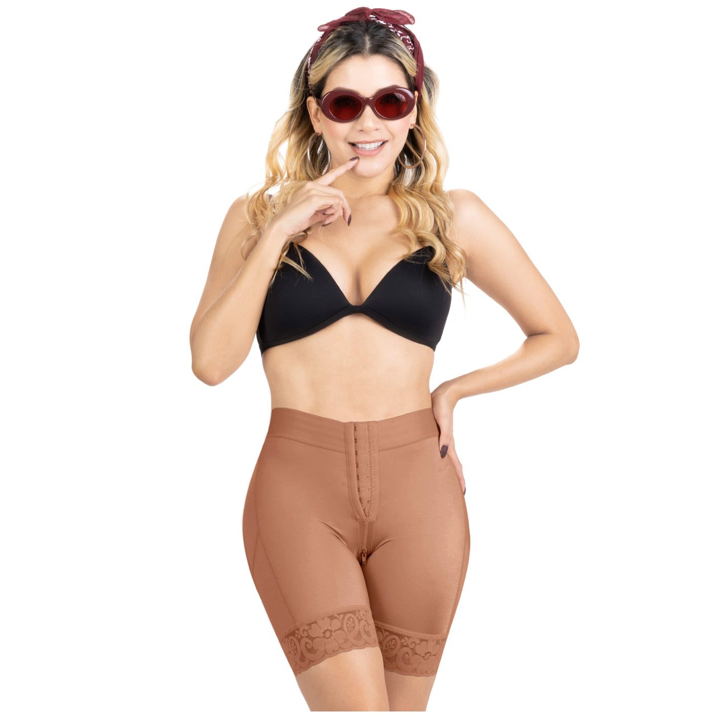 SONRYSE TR71BF - Women's High Waisted Colombian Shaper Shorts