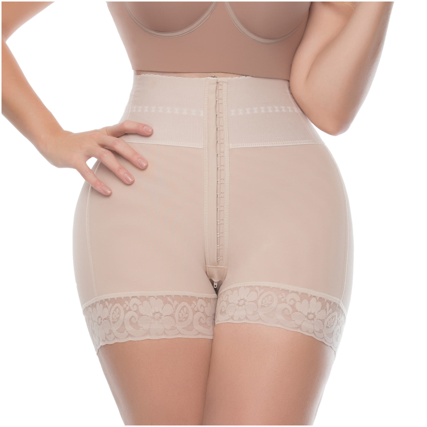 UpLady 6198 - Women's Butt Lifting Tummy Control High Waisted Mid Thigh Shaper Shorts