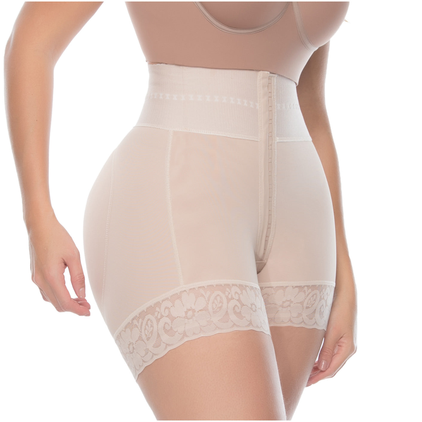 UpLady 6198 - Women's Butt Lifting Tummy Control High Waisted Mid Thigh Shaper Shorts