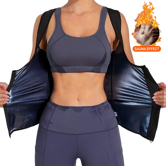 Sauna Vest Thermo Sweat Slimming Vest Waist Trainer