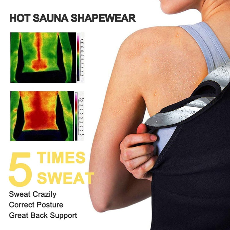 Sauna Vest Thermo Sweat Slimming Vest Waist Trainer